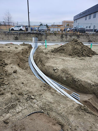 Image 4 - electrical trenching, 2 Sons Excavating, site trenching.
